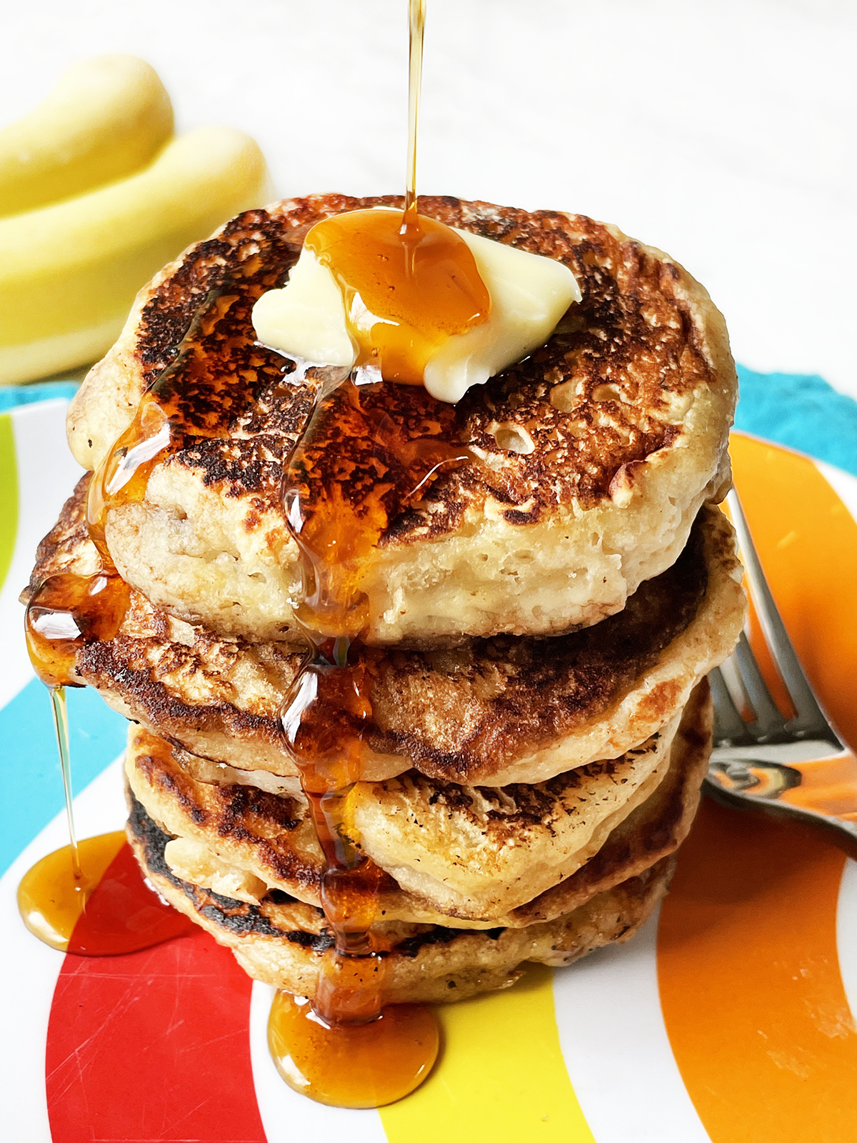 Banana Applesauce Pancakes No milk or eggs! Easy Breakfast Ideas